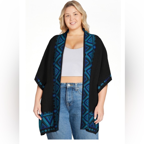 NWT Pioneer Woman Ruana Sweater shawl - Picture 5 of 6